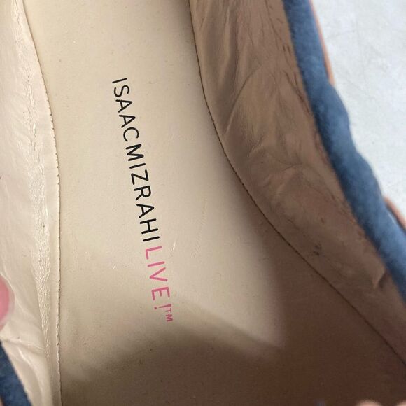 ISAAC MIZRAHI‎ LIVE!  Women’s shoes Size 7M, Blue & Tan - Picture 9 of 12
